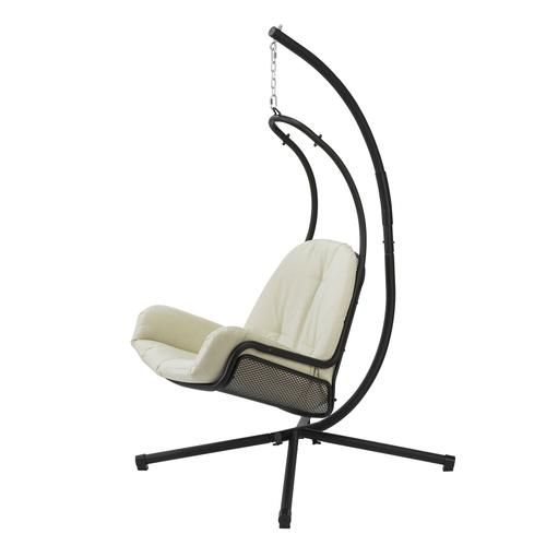 Sobuy Ogs52-Mi Fauteuil Suspendu Balancelle De Jardin Et Patio Hamac Avec Support Sur Pied