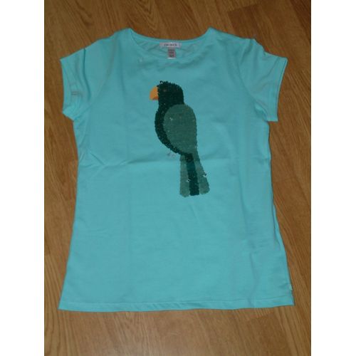 T-Shirt À Sequins Okaidi 12 Ans Neuf