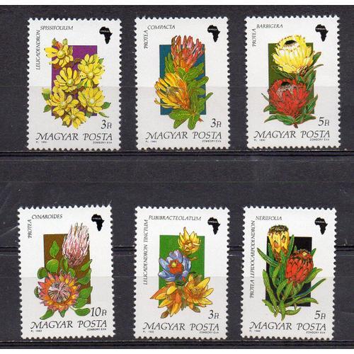 Hongrie- Série De 6 Timbres Neufs- Fleurs