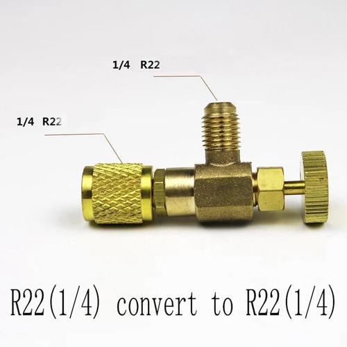 Adaptateur de soupape de sécurité de climatisation, outil indispensable pour R410, R22, filetage 1/4 "", 5/16"", vannes de tuyau de charge