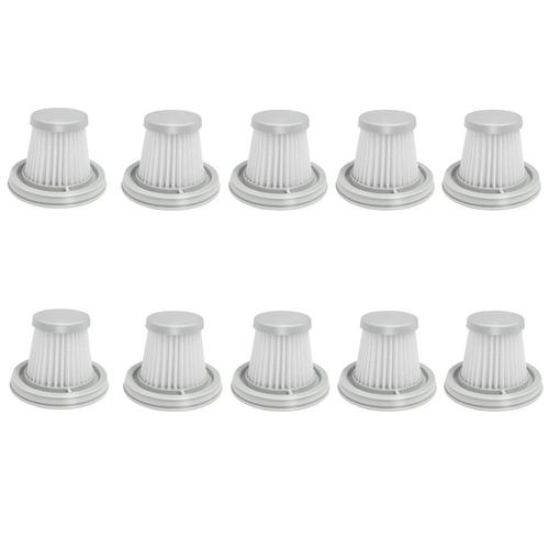 Mini filtre HEPA sans fil pour aspirateur XIAOMI MIJIA, 10 pièces, accessoires de rechange, lavable, pour maison et voiture