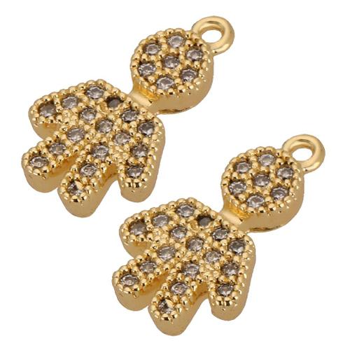 2pcs Diy Pendentif Bijoux Fabrication En Cuivre Strass Ornement Breloque Bijouterie