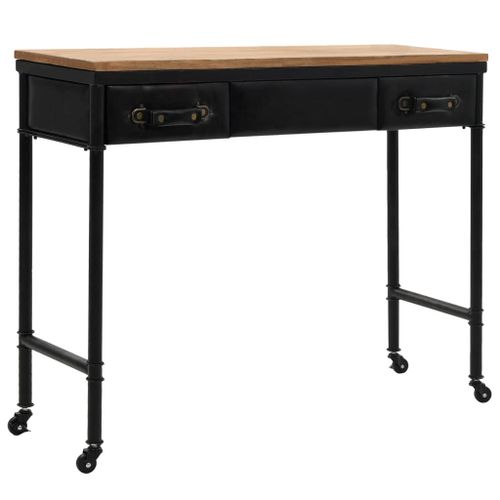 Table Console Mdf Et Bois De Sapin 100 X 33,5 X 80 Cm