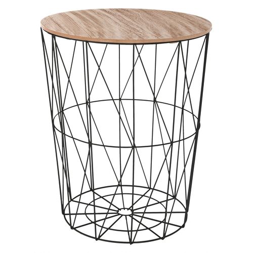 Table À Café Filaire Kumi - Diam. 47 Cm - Noir