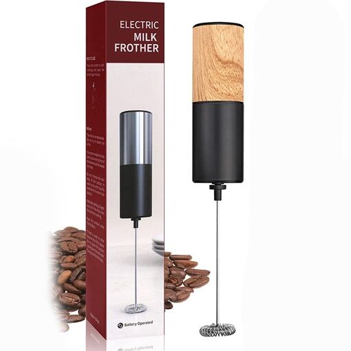 Mousseur à lait électrique, mousseur à lait pour café, fouet imprim...