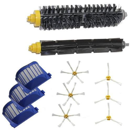 Kit de filtres aérodynamiques pour iRobot Roomba, avec 3 ou 6 bras, haute qualité, séries 600, 620, 630, 650, 660, livraison gratuite