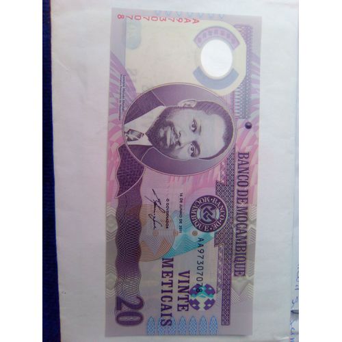 Billet 20 Meticais Mozambique