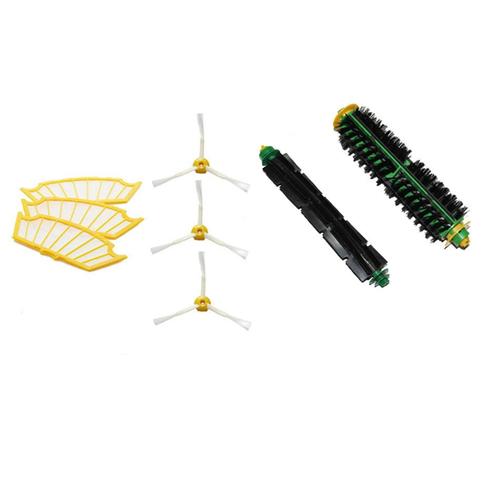 Filtre de remplacement pour aspirateur iRobot Roomba série 500, poils et brosse Flexible, 3 bras, 520, 530, 540, 550, 560