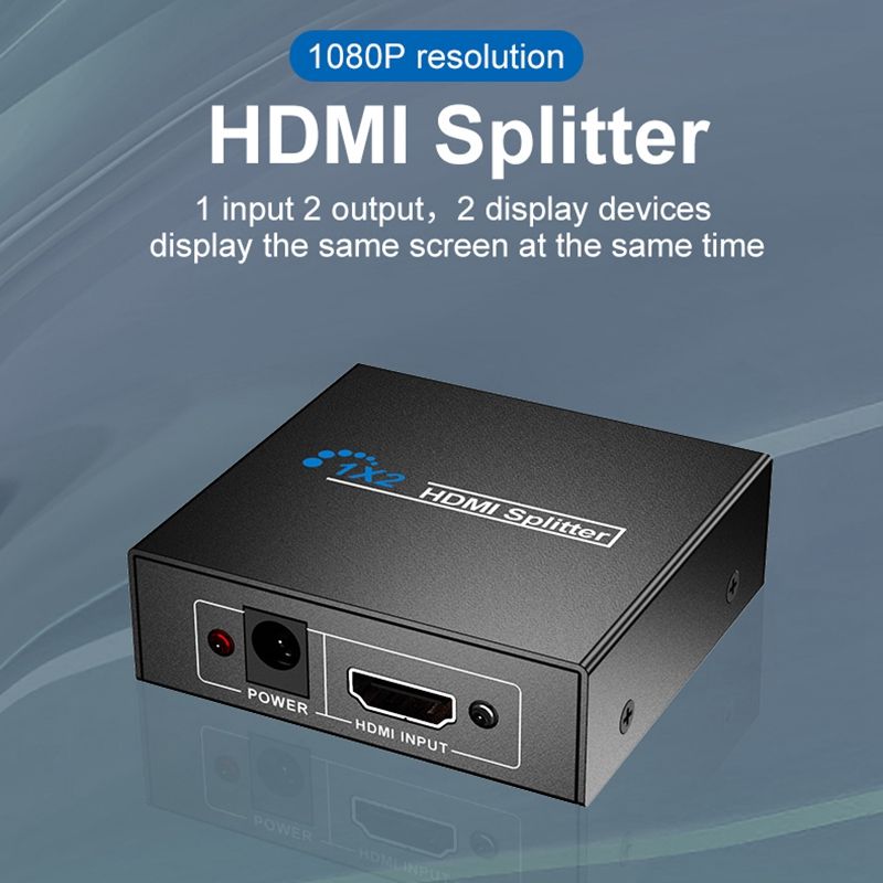Rpartiteur HDMI 1x2 par 1 Port vers 2 crans HDMI, duplicat... - 2