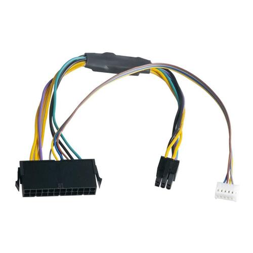 adaptateur d'alimentation PCI-E PSU, 24 broches femelle à 6 broches mâle, 6 broches, pour HP Elite 8100 8200 8300 800G1