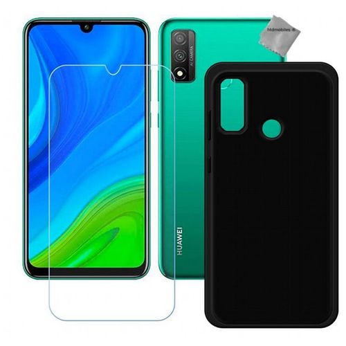 Housse Etui Coque Pochette Silicone Gel Fine Pour Huawei P Smart (2020) + Film Ecran - Noir