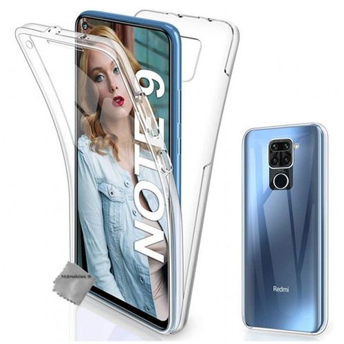 Housse Etui Coque Gel 360 Integrale Pour Xiaomi Redmi Note 9 + Film Ecran - Transparent