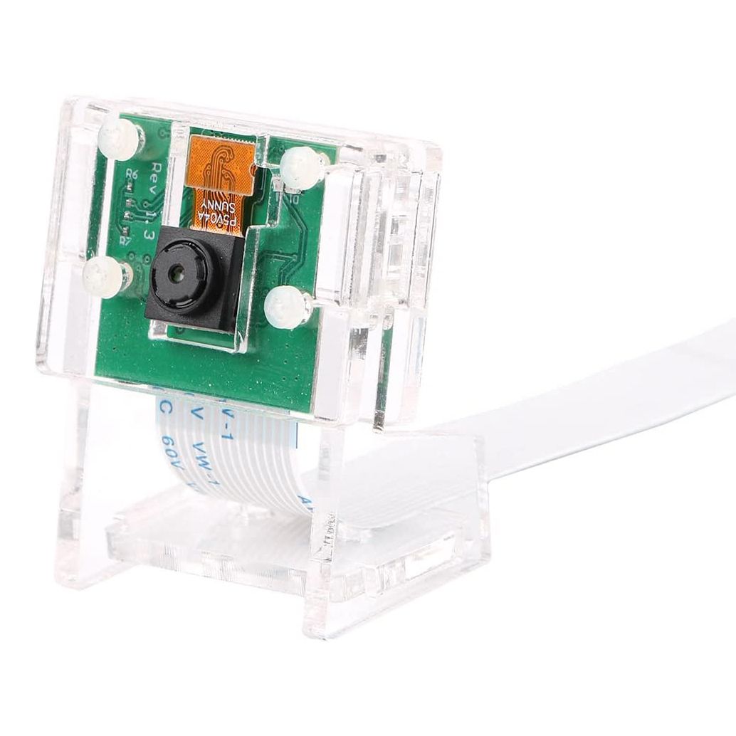 Caméra vidéo Tech Webcam, support transparent pour Raspberry Pi 4, 3B +, 3B, 2B, ontari, 5MP, 1080P