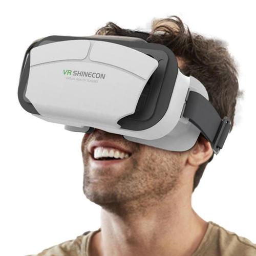 Casque VR pour téléphone avec lunettes de réalité virtuelle, casque tout-en-un, écran 4.5-7.0 pouces, compatible avec iPhone