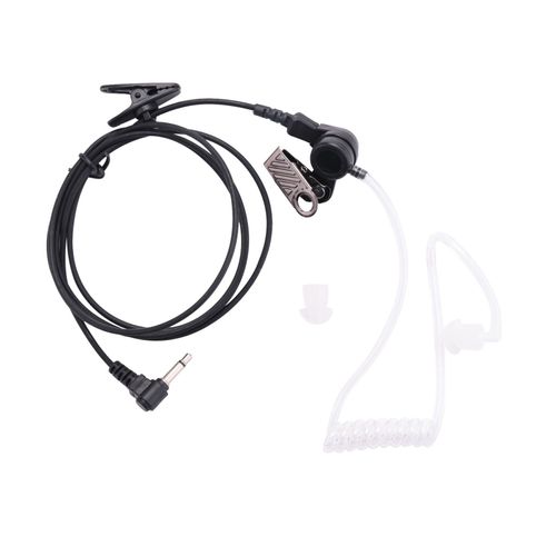 Écouteurs à Tube acoustique Flexible Transparent, casque d'écoute, prise Mono pour talkie-walkie, 3.5mm