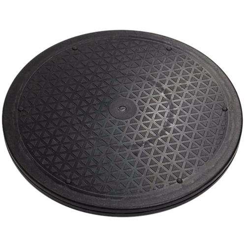 Support rotatif à billes en acier de 2x12 pouces, robuste, pivotant, pour moniteur TV, plateau tournant, susanes paresseux de forme ronde noire