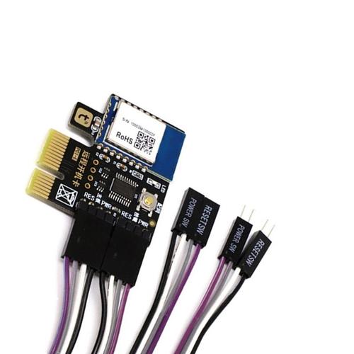 interrupteur de réinitialisation de l'alimentation Wifi 2X, carte Pcie pour ordinateur PC Destop, télécommande avec application, prise en charge de Google Home