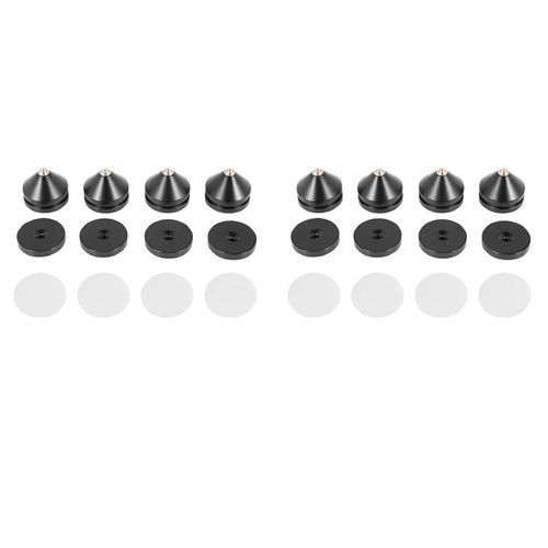 Broches de support pour haut-parleur Audio, 2 ensembles de pieds de réparation pour haut-parleur Audio, support de platine de choc, clous et coussinets
