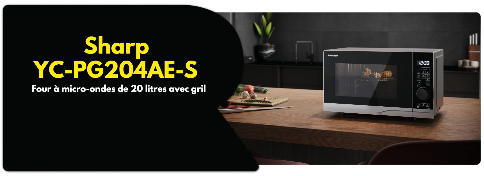 Micro-ondes + Gril SHARP YC-PG204AE-S image 1 | Rakuten