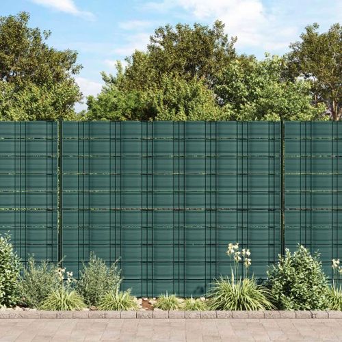 Vidaxl Brises-Vues De Jardin 10 Pcs Vert 252,5x19 Cm Pvc