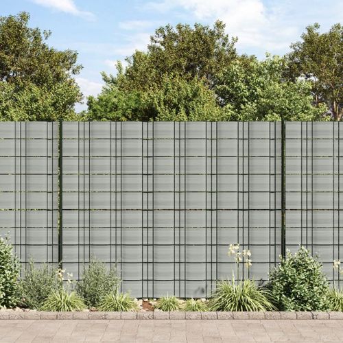 Vidaxl Brises-Vues De Jardin 10 Pcs Gris Pierre 252,5x19 Cm Pvc