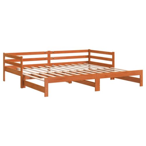 Vidaxl Lit De Jour Et Lit Gigogne Sans Matelas 80x200 Cm Bois Massif