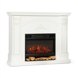 Klarstein Vulsini Dawn cheminée électrique 1900 W technologie LED télécommande crème