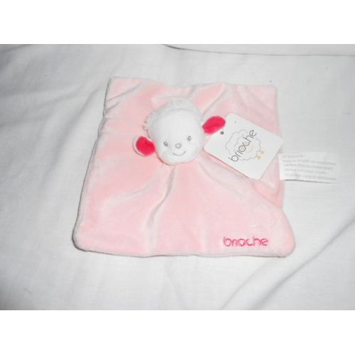 Doudou Mouton Agneau Rose Et Blanc Brioche Kimbaloo La Halle