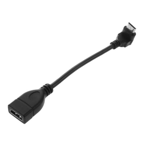 Câble adaptateur connecteur Mini HDMI mâle vers HDMI femelle, convertisseur à 90 degrés, 1080P