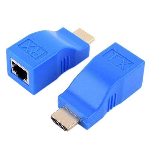 Extension HDMI 1080P RJ45, jusqu'à 30M sur CAT5E / 6 UTP LAN, câble Ethernet pour HDTV HDPC