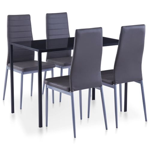 Mobilier De Salle À Manger 5 Pcs Gris