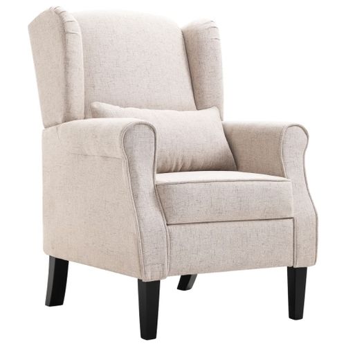 Vidaxl Fauteuil Beige Tissu
