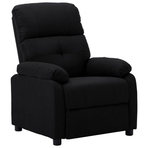 Vidaxl Fauteuil Inclinable Noir Tissu