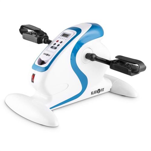 Klarfit Cycloony Minibike Appareil D'entraînement 120 Kg Télécommande Blanc/Bleu