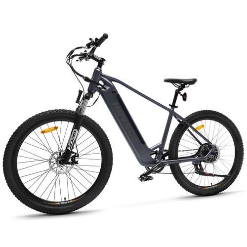 27.5" Vélo Électrique,Moteur 250w,Batterie 36v 12.5ah,Jusqu'à 96km,Hovsco Vélo De Montagne Avec Écran Lcd,Vtt Électrique Adulte Homme Femme - Gris