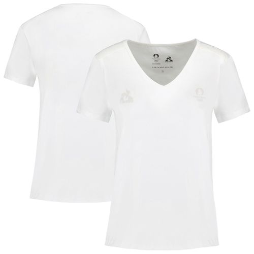 T-Shirt Le Coq Sportif Jo Paris 2024 - Guimauve - Femme