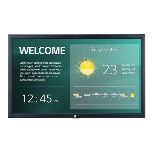 LG 22SM3G - Classe de diagonale 22" (21.5" visualisable) écran LCD rétro-éclairé par LED - signalisation numérique avec Pro:Idiom intégré - 1080p 1920 x 1080 - noir
