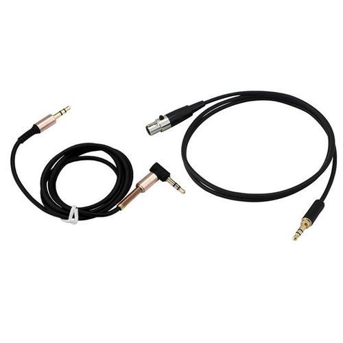 Câble d'extension Audio auxiliaire pour casque de voiture, 1 pièce, coude Jack 3.5mm, 1 pièce, Jack 3.5mm à 3 broches, Mini XLR femelle 0.3M