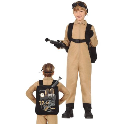 Déguisement Attrapeur De Fantôme Avec Sac Enfant - Taille: 5 À 6 Ans (110-115 Cm)