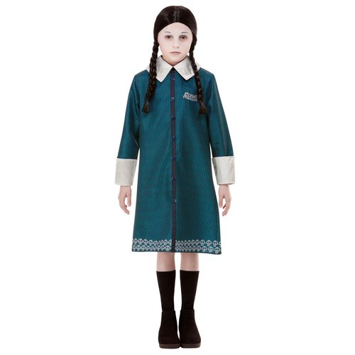 Déguisement Wednesday Famille Addams Fille - Taille: 10-12 Ans (145/158 Cm)