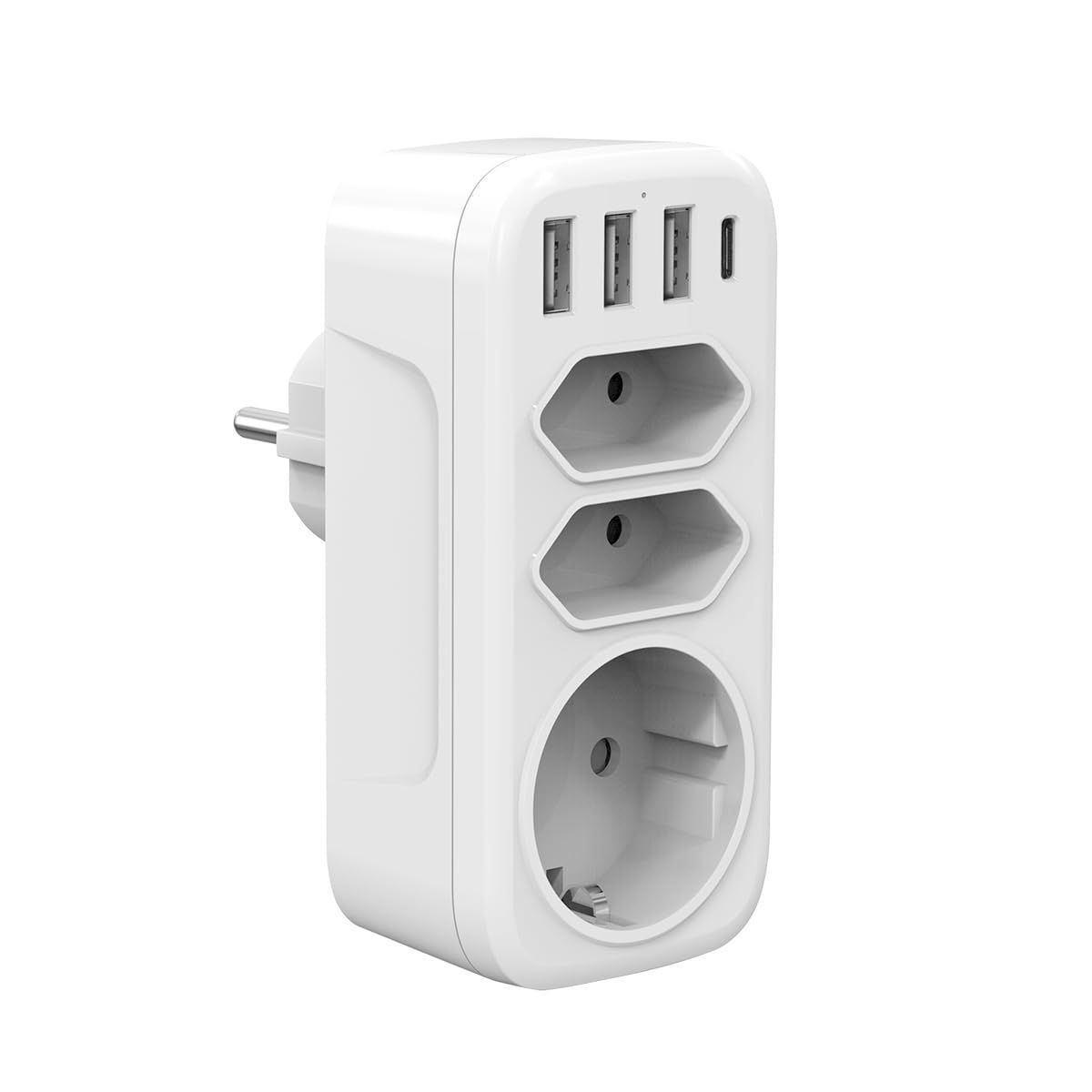 Prise Multiple, Multiprise USB Electrique Murale 3 Prises et 4 USB ...
