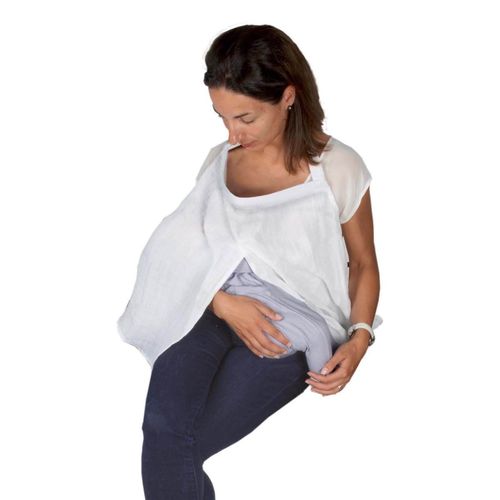 Voile D'allaitement Blanc - Tinéo