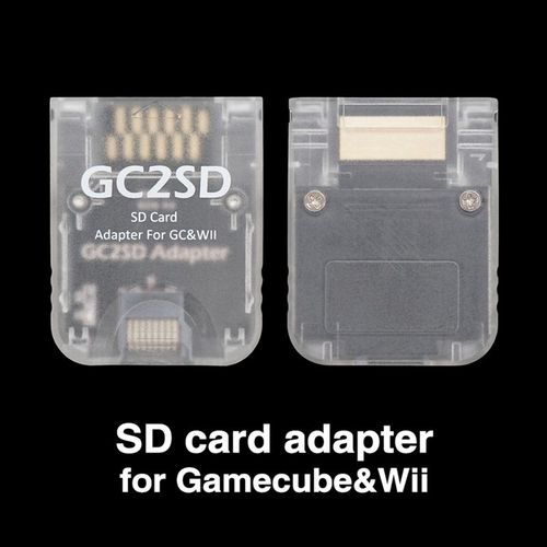 Adaptateur De Carte Mémoire Micro-Sd, Pour Nintendo Gamecube Wii, Sd2sp2
