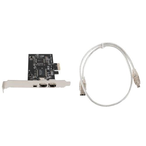 Carte d'extension Firewire 1394, carte d'extension Firewire PCIe à 3 Ports 1394A, contrôleur adaptateur PCI Express vers externe IEEE 1394