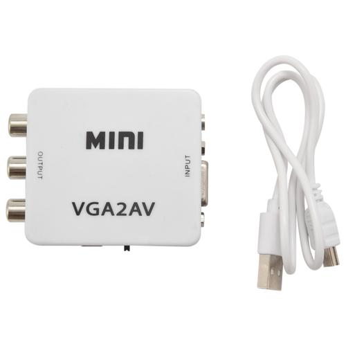 Mini convertisseur vidéo VGA vers AV, VGA vers RCA, PC vers TV, pour Interface Av, TV, affichage et autres équipements d'interface AV