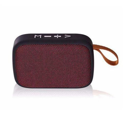 Haut-parleur Bluetooth en tissu, connexion sans fil, portable, sports de plein air, audio stéréo, prise en charge de la carte TF mobile, rouge