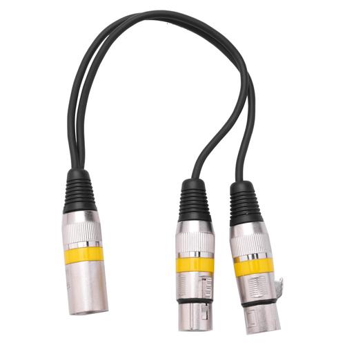 Câble d'extension Audio Xlr, 30Cm, 3 broches, mâle à 2 Xlr femelle, séparateur en Y pour micro, mixeur, enregistreur, câble Dj