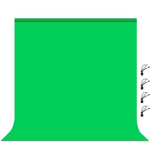 Toile de fond lisse en mousseline pour arrière-plan de photographie, toile de fond vert, Chromakey, pour Studio Photo et vidéo