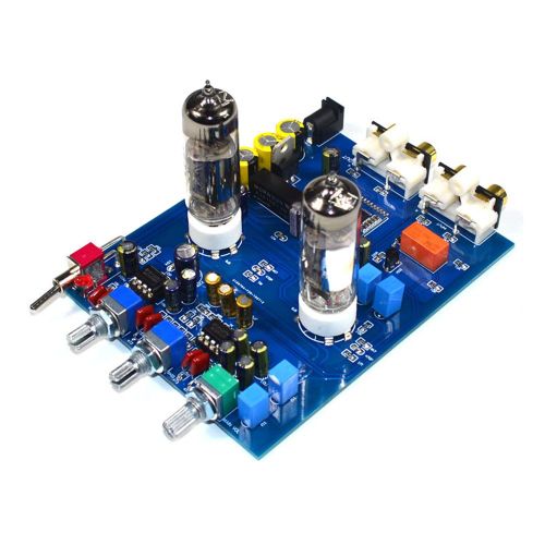 Préamplificateur HIFI Bluetooth 4.2, NE5532, DC12VPipeline, 6J5, amplificateur à tube audio domestique, préampli Fever Bys, carte de tonalité, 470UF, 25V