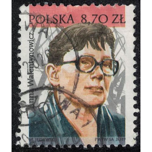 Pologne 2019 Oblitéré Used Anna Walentynowicz Syndicaliste Co Fondatrice Mouvement Solidarność Su